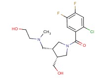 2-[{[(3R*,4R*)-1-(2-chloro-4,5-difluorobenzoyl)-4-(hydroxymethyl)pyrrolidin-3-yl]methyl}(methyl)amino]ethanol