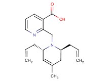 2-{[(2S*,6S*)-2,6-diallyl-4-methyl-3,6-dihydropyridin-1(2H)-yl]methyl}nicotinic acid