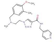 1-{2-[(4-methoxy-3-methylbenzyl)(methyl)amino]ethyl}-N-(4-pyridinylmethyl)-1H-1,2,3-triazole-4-carboxamide