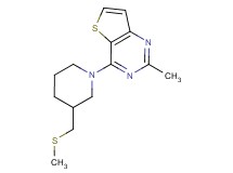 2-methyl-4-{3-[(methylthio)methyl]piperidin-1-yl}thieno[3,2-d]pyrimidine