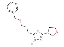 5-[3-(benzyloxy)propyl]-3-(tetrahydrofuran-3-yl)-1H-1,2,4-triazole