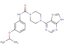 N-(3-isopropoxyphenyl)-4-(9H-purin-6-yl)piperazine-1-carboxamide