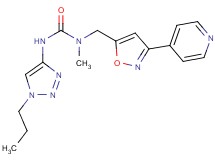 N-methyl-N'-(1-propyl-1H-1,2,3-triazol-4-yl)-N-[(3-pyridin-4-ylisoxazol-5-yl)methyl]urea
