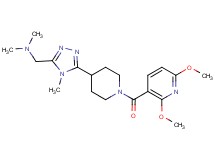 1-(5-{1-[(2,6-dimethoxypyridin-3-yl)carbonyl]piperidin-4-yl}-4-methyl-4H-1,2,4-triazol-3-yl)-N,N-dimethylmethanamine