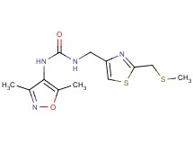 N-(3,5-dimethylisoxazol-4-yl)-N'-({2-[(methylthio)methyl]-1,3-thiazol-4-yl}methyl)urea