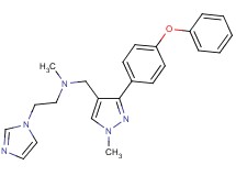 2-(1H-imidazol-1-yl)-N-methyl-N-{[1-methyl-3-(4-phenoxyphenyl)-1H-pyrazol-4-yl]methyl}ethanamine