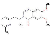 6,7-dimethoxy-3-[1-methyl-2-(6-methylpyridin-2-yl)ethyl]quinazolin-4(3H)-one