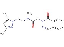 N-[2-(3,5-dimethyl-1H-pyrazol-1-yl)ethyl]-N-methyl-2-(1-oxophthalazin-2(1H)-yl)acetamide