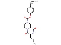 4-methylphenyl (7S,9aR)-6,9-dioxo-7-propyloctahydro-2H-pyrazino[1,2-a]pyrazine-2-carboxylate