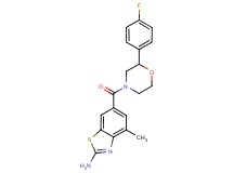6-{[2-(4-fluorophenyl)morpholin-4-yl]carbonyl}-4-methyl-1,3-benzothiazol-2-amine