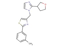 2-(3-methylphenyl)-4-{[2-(tetrahydrofuran-3-yl)-1H-imidazol-1-yl]methyl}-1,3-thiazole