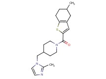 4-[(2-methyl-1H-imidazol-1-yl)methyl]-1-[(5-methyl-4,5,6,7-tetrahydro-1-benzothien-2-yl)carbonyl]piperidine