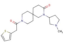 2-(1-methylpyrrolidin-3-yl)-9-(2-thienylacetyl)-2,9-diazaspiro[5.5]undecan-3-one