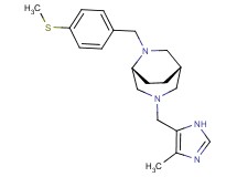(1S*,5R*)-3-[(4-methyl-1H-imidazol-5-yl)methyl]-6-[4-(methylthio)benzyl]-3,6-diazabicyclo[3.2.2]nonane