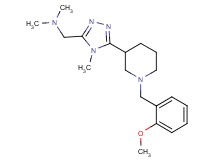 ({5-[1-(2-methoxybenzyl)piperidin-3-yl]-4-methyl-4H-1,2,4-triazol-3-yl}methyl)dimethylamine