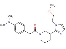 4-(2-{3-[1-(2-methoxyethyl)-1H-imidazol-2-yl]piperidin-1-yl}-2-oxoethyl)-N,N-dimethylaniline