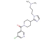 3-(2-{1-[(5-chloropyridin-3-yl)carbonyl]piperidin-4-yl}-1H-imidazol-1-yl)-N,N-dimethylpropan-1-amine