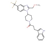1-{1-[3-(1H-indol-3-yl)propanoyl]-4-piperidinyl}-2-(methoxymethyl)-5-(trifluoromethyl)-1H-benzimidazole