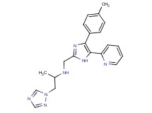N-{[4-(4-methylphenyl)-5-pyridin-2-yl-1H-imidazol-2-yl]methyl}-1-(1H-1,2,4-triazol-1-yl)propan-2-amine
