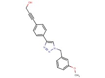 3-{4-[1-(3-methoxybenzyl)-1H-1,2,3-triazol-4-yl]phenyl}prop-2-yn-1-ol