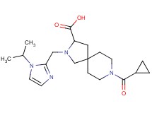 8-(cyclopropylcarbonyl)-2-[(1-isopropyl-1H-imidazol-2-yl)methyl]-2,8-diazaspiro[4.5]decane-3-carboxylic acid