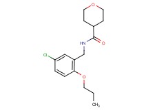 N-(5-chloro-2-propoxybenzyl)tetrahydro-2H-pyran-4-carboxamide