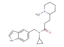 N-cyclopropyl-N-(1H-indol-5-ylmethyl)-3-(1-methylpiperidin-2-yl)propanamide