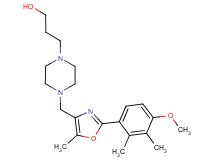 3-(4-{[2-(4-methoxy-2,3-dimethylphenyl)-5-methyl-1,3-oxazol-4-yl]methyl}piperazin-1-yl)propan-1-ol