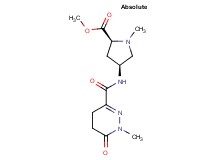 methyl (2S,4S)-1-methyl-4-{[(1-methyl-6-oxo-1,4,5,6-tetrahydropyridazin-3-yl)carbonyl]amino}pyrrolidine-2-carboxylate