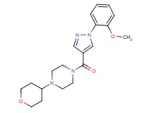 1-{[1-(2-methoxyphenyl)-1H-pyrazol-4-yl]carbonyl}-4-(tetrahydro-2H-pyran-4-yl)piperazine