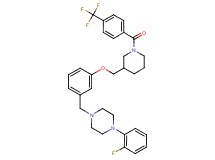 1-(2-fluorophenyl)-4-[3-({1-[4-(trifluoromethyl)benzoyl]-3-piperidinyl}methoxy)benzyl]piperazine