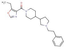 1-[(5-ethyl-1,3-oxazol-4-yl)carbonyl]-4-[1-(2-phenylethyl)-3-pyrrolidinyl]piperidine