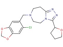 7-[(6-chloro-1,3-benzodioxol-5-yl)methyl]-3-(tetrahydro-2-furanyl)-6,7,8,9-tetrahydro-5H-[1,2,4]triazolo[4,3-d][1,4]diazepine
