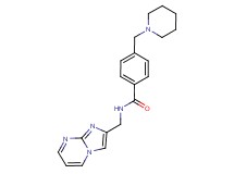 N-(imidazo[1,2-a]pyrimidin-2-ylmethyl)-4-(1-piperidinylmethyl)benzamide