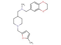 (2,3-dihydro-1,4-benzodioxin-6-ylmethyl)methyl({1-[(5-methyl-2-furyl)methyl]-4-piperidinyl}methyl)amine