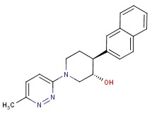 (3S*,4S*)-1-(6-methylpyridazin-3-yl)-4-(2-naphthyl)piperidin-3-ol