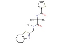 N-{1,1-dimethyl-2-[methyl(4,5,6,7-tetrahydro-1,3-benzothiazol-2-ylmethyl)amino]-2-oxoethyl}thiophene-2-carboxamide