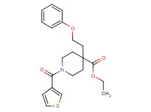 ethyl 4-(2-phenoxyethyl)-1-(3-thienylcarbonyl)-4-piperidinecarboxylate