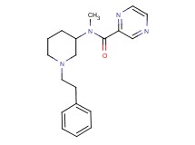 N-methyl-N-[1-(2-phenylethyl)-3-piperidinyl]-2-pyrazinecarboxamide