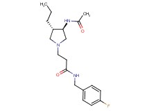 3-[rel-(3R,4S)-3-(acetylamino)-4-propyl-1-pyrrolidinyl]-N-(4-fluorobenzyl)propanamide hydrochloride