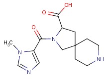 2-[(1-methyl-1H-imidazol-5-yl)carbonyl]-2,8-diazaspiro[4.5]decane-3-carboxylic acid