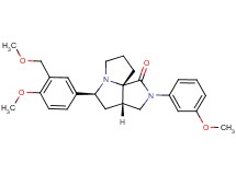 (3aS*,5S*,9aS*)-5-[4-methoxy-3-(methoxymethyl)phenyl]-2-(3-methoxyphenyl)hexahydro-7H-pyrrolo[3,4-g]pyrrolizin-1(2H)-one
