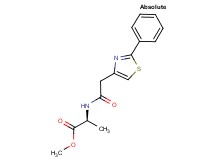 methyl (2S)-2-{[(2-phenyl-1,3-thiazol-4-yl)acetyl]amino}propanoate