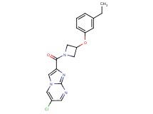 6-chloro-2-{[3-(3-ethylphenoxy)-1-azetidinyl]carbonyl}imidazo[1,2-a]pyrimidine