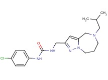 N-(4-chlorophenyl)-N'-[(5-isobutyl-5,6,7,8-tetrahydro-4H-pyrazolo[1,5-a][1,4]diazepin-2-yl)methyl]urea