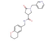 N-(3,4-dihydro-2H-chromen-6-ylmethyl)-5-oxo-1-(3-pyridinylmethyl)-3-pyrrolidinecarboxamide