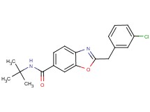 N-(tert-butyl)-2-(3-chlorobenzyl)-1,3-benzoxazole-6-carboxamide