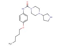 N-[4-(pentyloxy)phenyl]-4-(3-pyrrolidinyl)-1-piperazinecarboxamide dihydrochloride