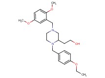 2-[4-(2,5-dimethoxybenzyl)-1-(4-ethoxybenzyl)-2-piperazinyl]ethanol