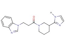 1-{3-[3-(1H-imidazol-2-yl)-1-piperidinyl]-3-oxopropyl}-1H-benzimidazole